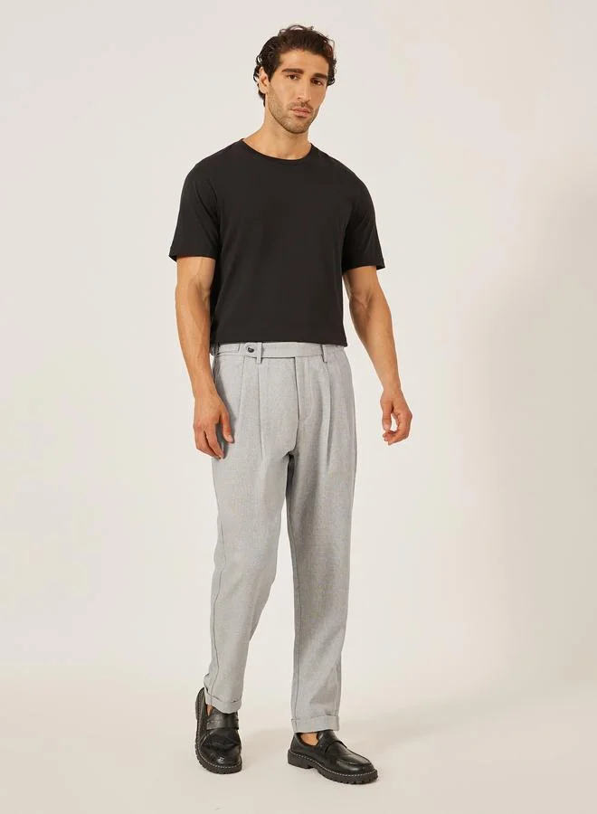 Take Two Take Two Solid Pleated Relaxed Fit Pants