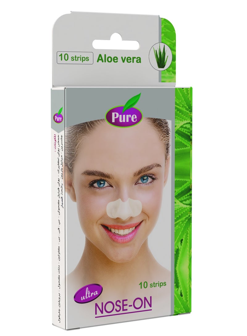 PURE Pure Aloe Vera Nose Pore Cleansing Strips - 10 STRIPS - Image 5