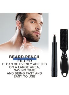 OUHOE Beard Filler Pen Set, Beard Pen for Men, Waterproof Beard Filler Pen Set with Waterproof Beard Filler Pen and Beard Brush, Long Lasting Coverage, Natural Look  - Image 5