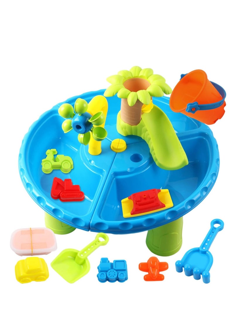 GOGA 3 in 1  Sand and Water Table for Kids , 22PCS Toddler Water Table with Detachable Table Corners, Summer Outdoor Pool Beach Toys for Boys Girls, Activity Center - Image 3