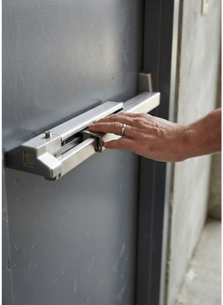 ROBUSTLINE Door Push Bar Emergency Panic Exit Device Door Hardware, Commercial for Wood Metal Door - Image 3