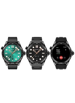 Smart Watch RW-48 with AMOLED Display and 3 Straps for Boys and Men's