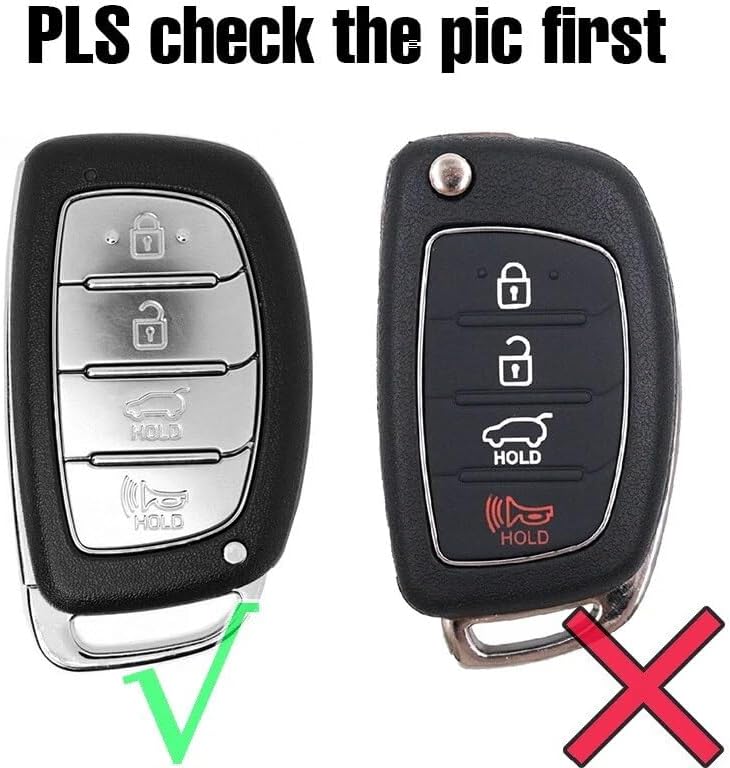 QASULER Silicone Key Case Cover for Hyundai - Image 2