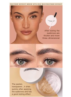 She Loves Clear Color/Brown Eyebrow Waterproof Quick Dry Natural Wild Eyebrow Styling Wax  - Image 3