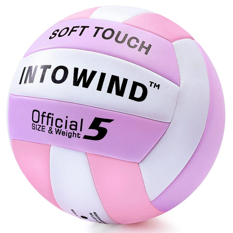 Volleyball Soft Touch Volleyballs Beach Volleyball Outdoor Indoor Volleyballs Beach Park Gym Games Training Official Size 5 - Image 2