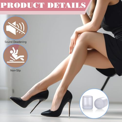 Zytiqt 6 Pairs Heel Protector for Women | S/M/L Sizes (Black & transparent) | Shoe Bite Protector & Heel Support for Pencil Heels | Anti-Slip Heel Cushion Pads for Grass/Weddings - Image 4