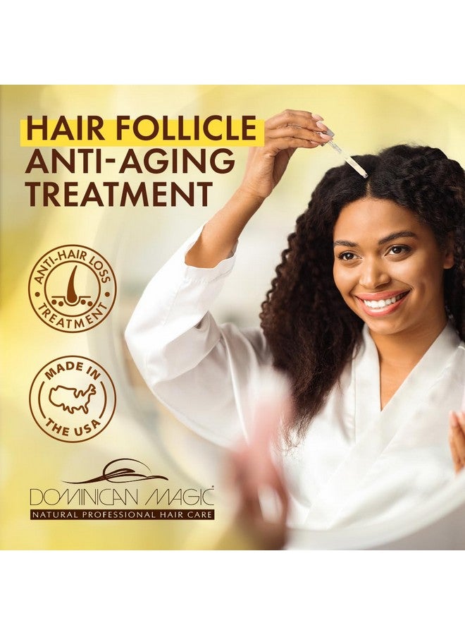 دومينيكان ماجيك هير فوليكيل مضاد للشيخوخة، قطرة فروة الرأس، تونيك الشعر مع إكليل الجبل والقرفة، جوتيرو مضاد للديدان، يساعد على تحفيز نمو الشعر (4.4 أونصة سائلة (عبوة من قطعة واحدة)) - Image 2