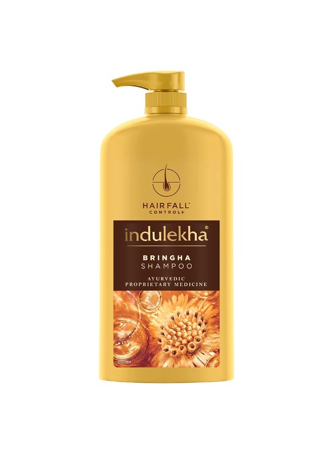 Indulekha Bringha Shampoo 1L|| Proprietary Ayurvedic Medicine for Hairfall|| 1L (Pack of 2) - Image 2