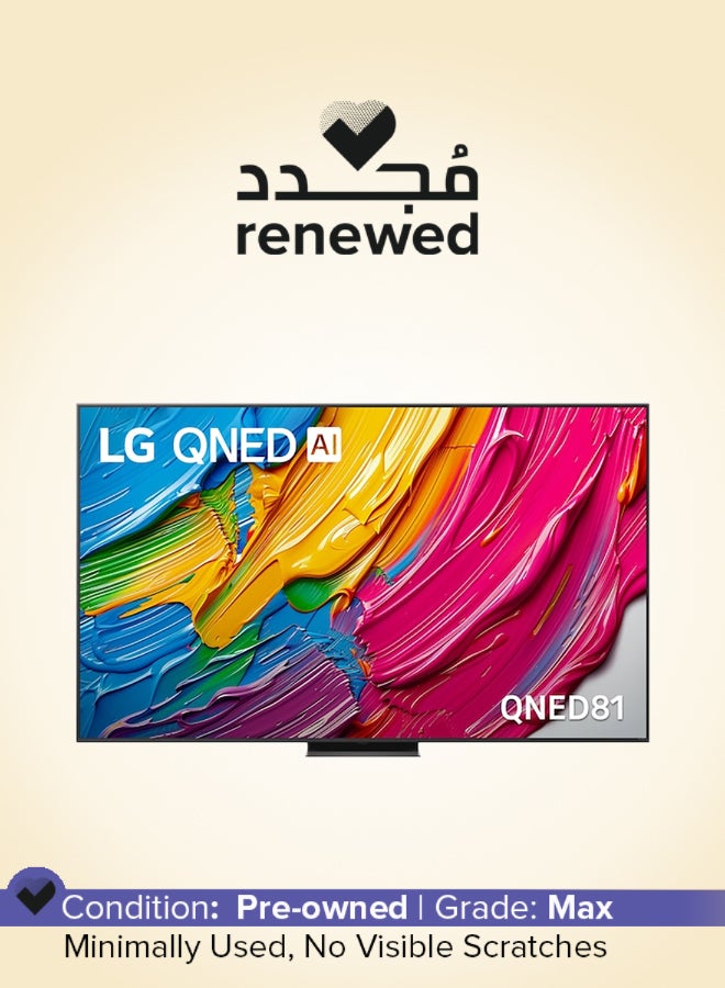 LG Renewed -  86" Smart QNED TV - 4K 86QNED81 Black - Image 1