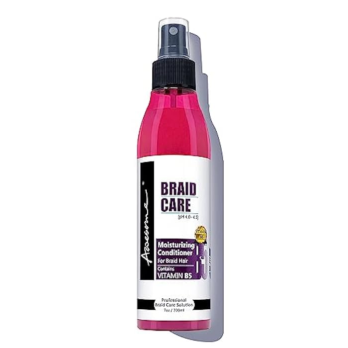 Awesome Braid Leave in Conditioner Spray, pH 4.0~4.5, Moisturizes & Improves Elasticity, Braid Itch Relief Spray, Prevents Heat & Hair Damage, Hydrates, Vitamin B5, 7 Fl Oz - Image 1