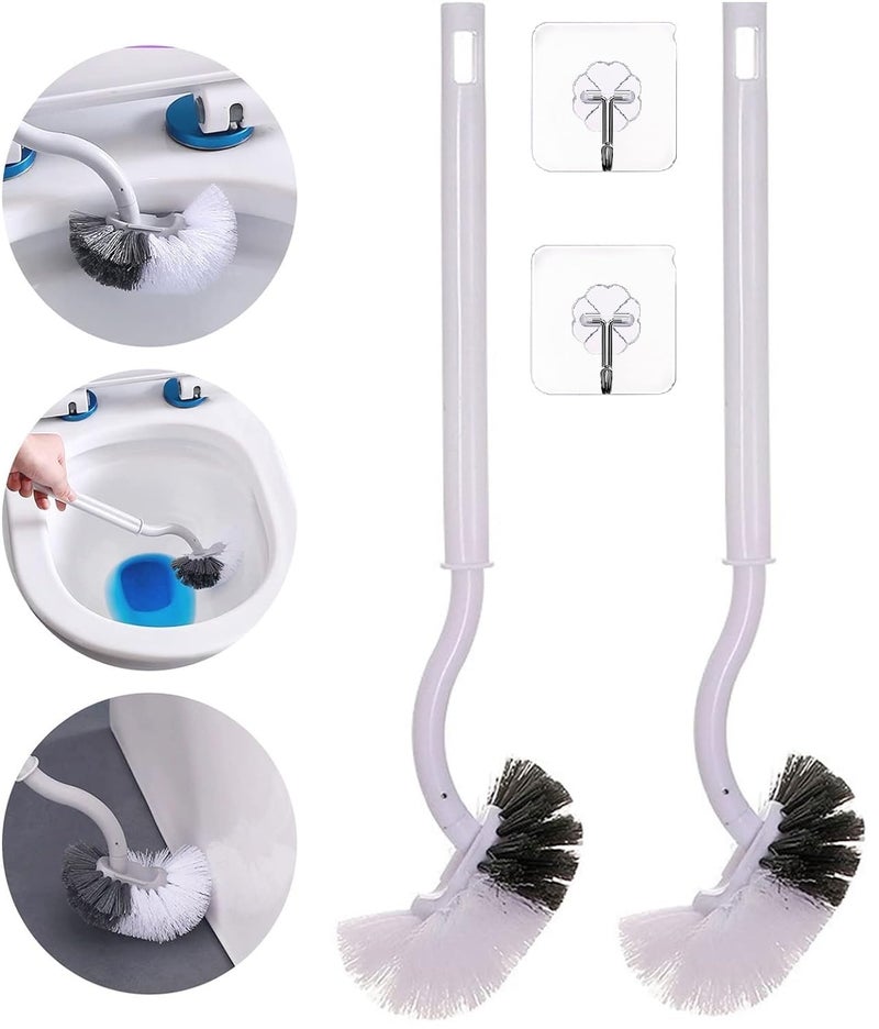 Hallstatt 2Pcs Curved Toilet Cleaning Brush - Image 1