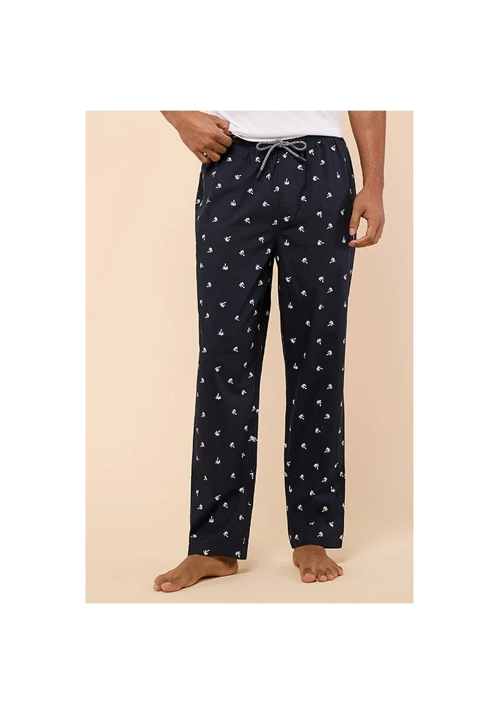 Printed Lounge Pants with Drawstring Waist