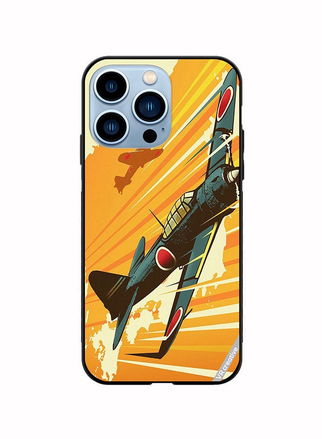 VR CREATIVE Protective Case Cover For Apple iPhone 14 Pro Helicopter Design Multicolour - Image 1