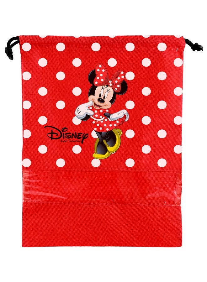 Kuber Industries Kuber Industries Portable Travel Shoe Bags Dust-Proof Shoe Organizer Space Saving Storage Bags, Disney Minnie Print (Set of 6,Red) -HS_35_LUGGAGE17996 - Image 2