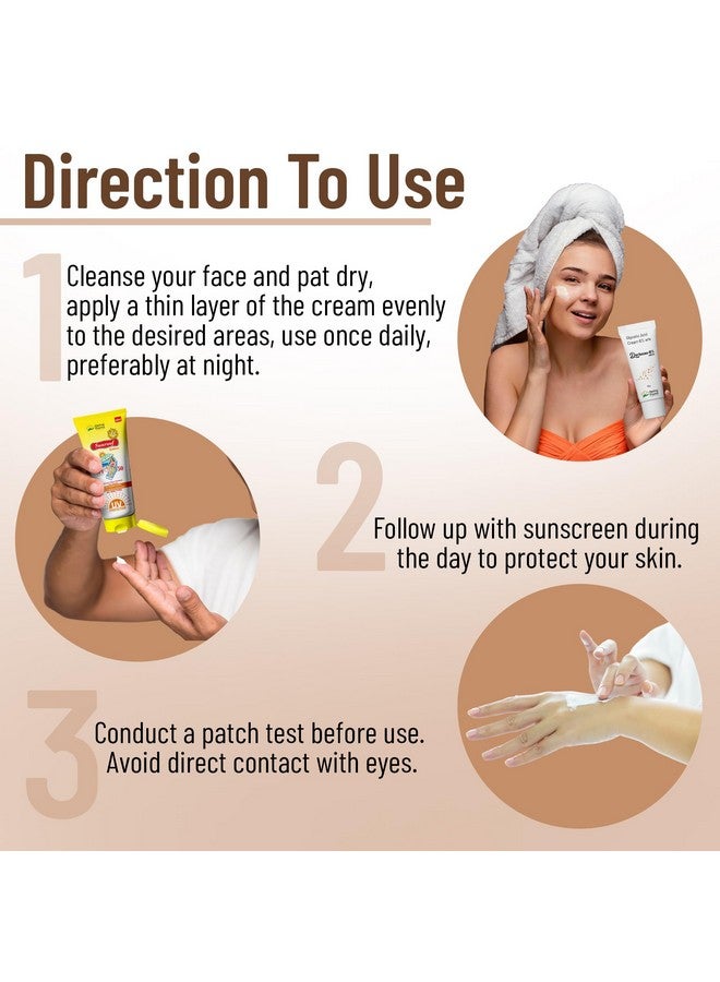 Healing Pharma - Derbeau 6% Glycolic Acid Cream for Skin Exfoliating & Brightening Face Cream | Removes Dead Skin, Dark Spots & Pigmentation - 30g - Image 2