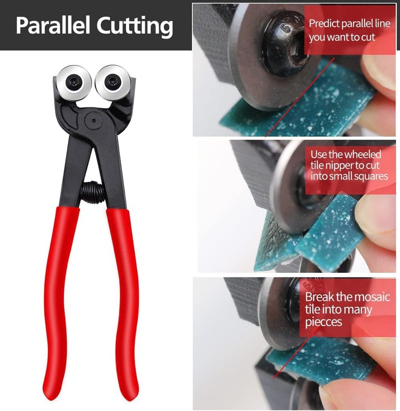Zaptec Wheeled Tile Nipper (Red) - Image 4