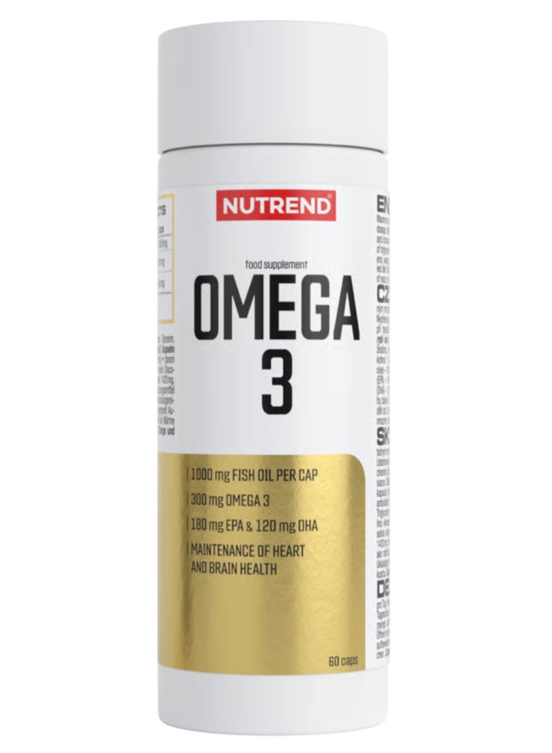 NUTREND Omega‑3 60 Softgel Caps – 1000 mg Fish Oil - Image 1
