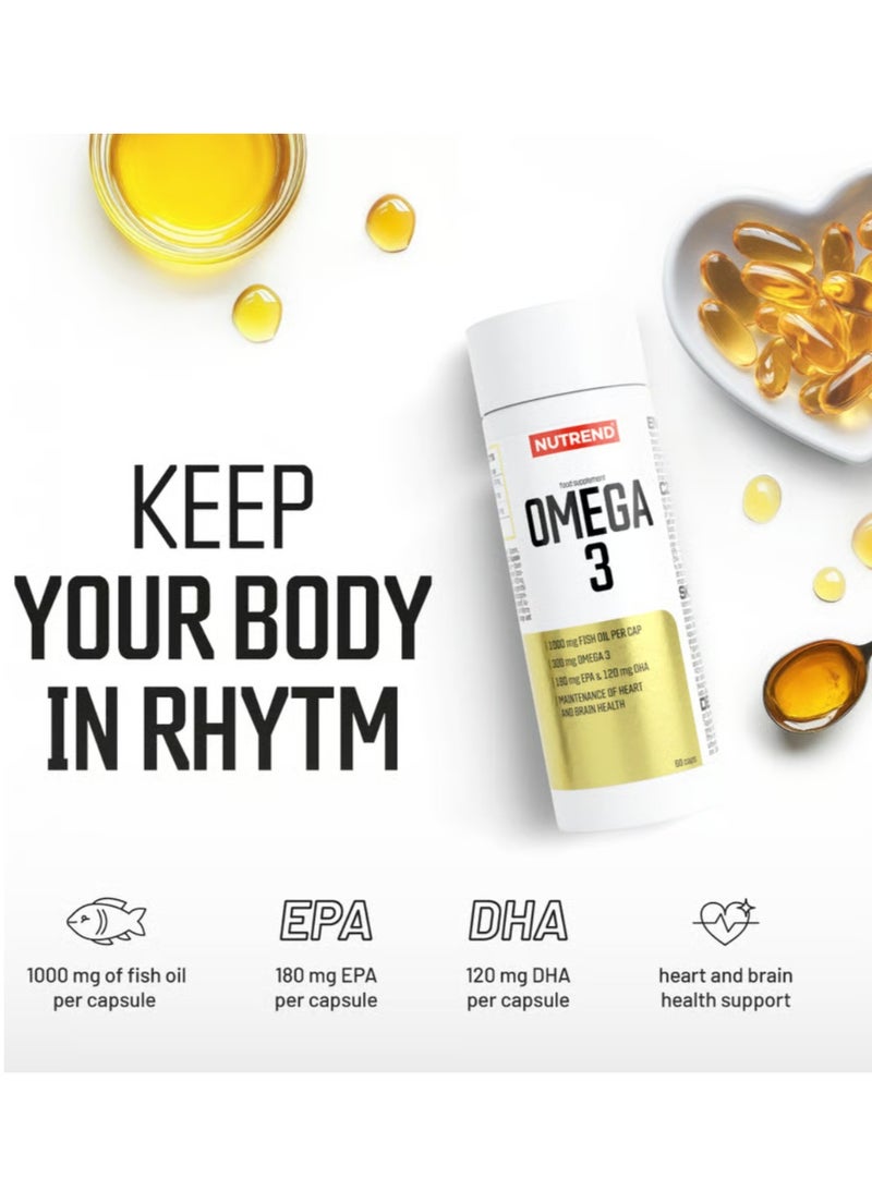 NUTREND Omega‑3 60 Softgel Caps – 1000 mg Fish Oil - Image 4