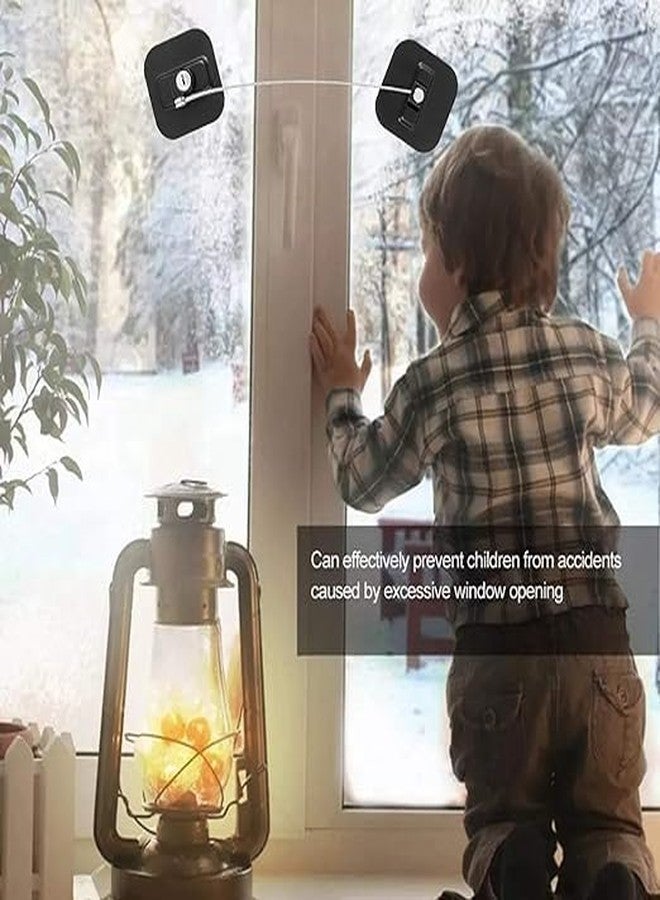 Olpad قفل باب ثلاجة أولباد مع مفتاح || قفل أمان للثلاجة || قفل باب الفريزر || قفل خزانة لاصق قوي للأطفال الرضع والصغار، قطعة واحدة، أسود - Image 4