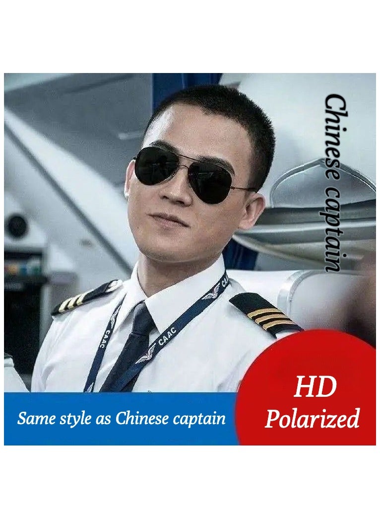 نظارات شمسية تجريبية, نظارات شمسية للرجال, معاصرية عالية الوضوح ضد الأشعة فوق البنفسجية, ضوء قوي مستقطب نظارات القيادة  - Image 2