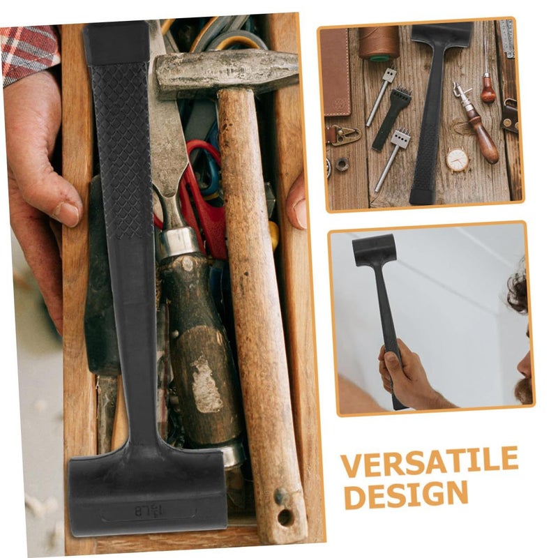 Double Faced Rubber Mallet Hammer 1 5lb Non Slip Handle Shockproof Flooring Tile Installation Tool - Image 5