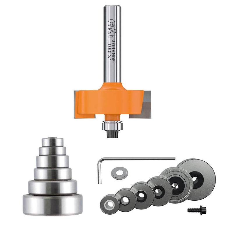 CMT ORANGE TOOLS مجموعة CMT 835.001.11 للتوجيه، عمود 1/4 إنش - Image 5