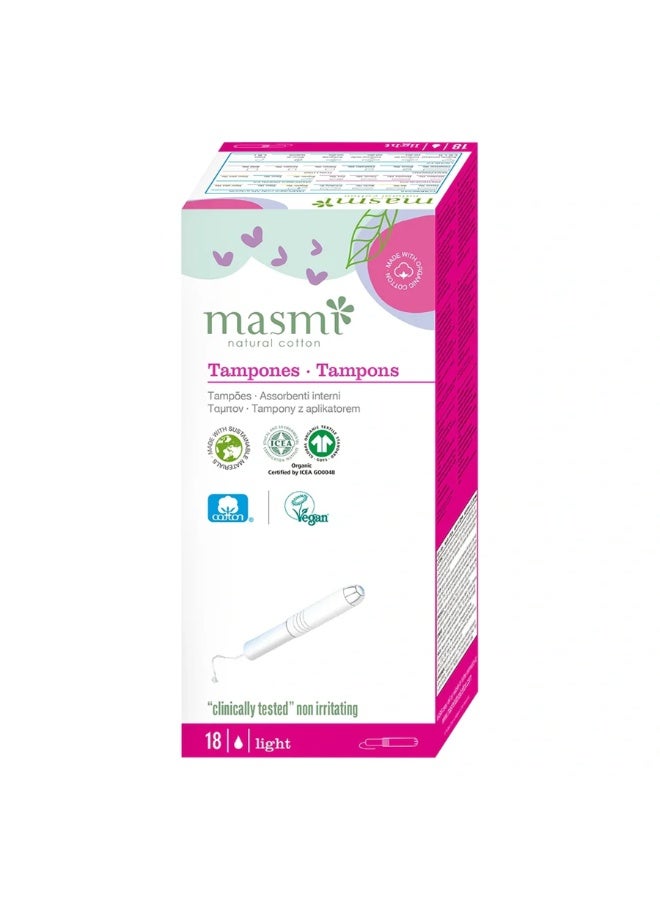 ماسمي سدادة قطنية خفيفة 18 وحدة