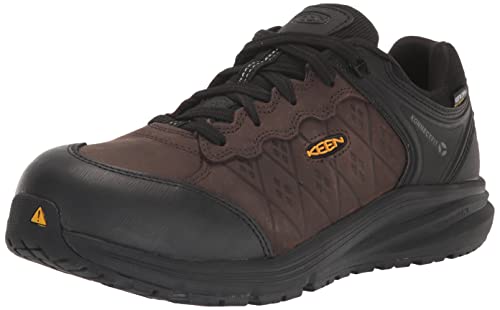 KEEN Utility Mens Vista Energy CT Waterproof Work Shoe Coffee Bean 105 D - Image 1