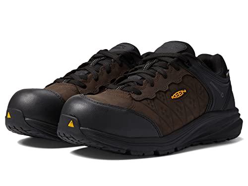 KEEN Utility Mens Vista Energy CT Waterproof Work Shoe Coffee Bean 105 D - Image 3