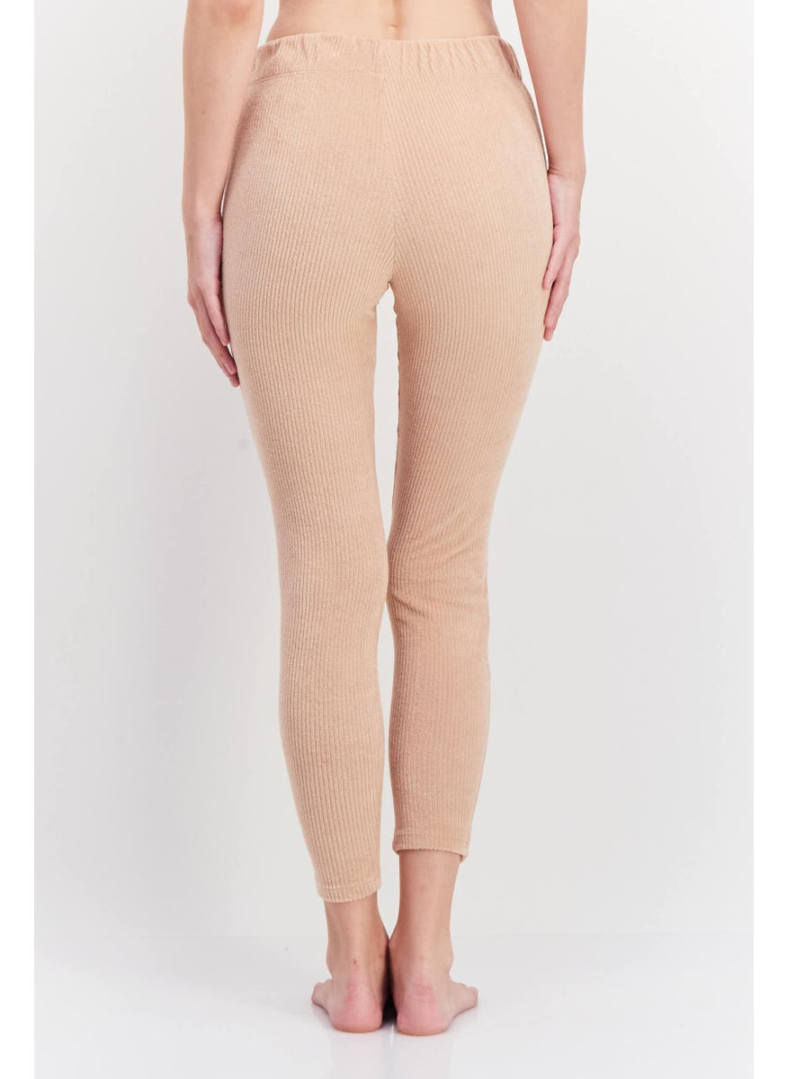 Etam Women Textured Pyjama Pants, Beige  - Image 2