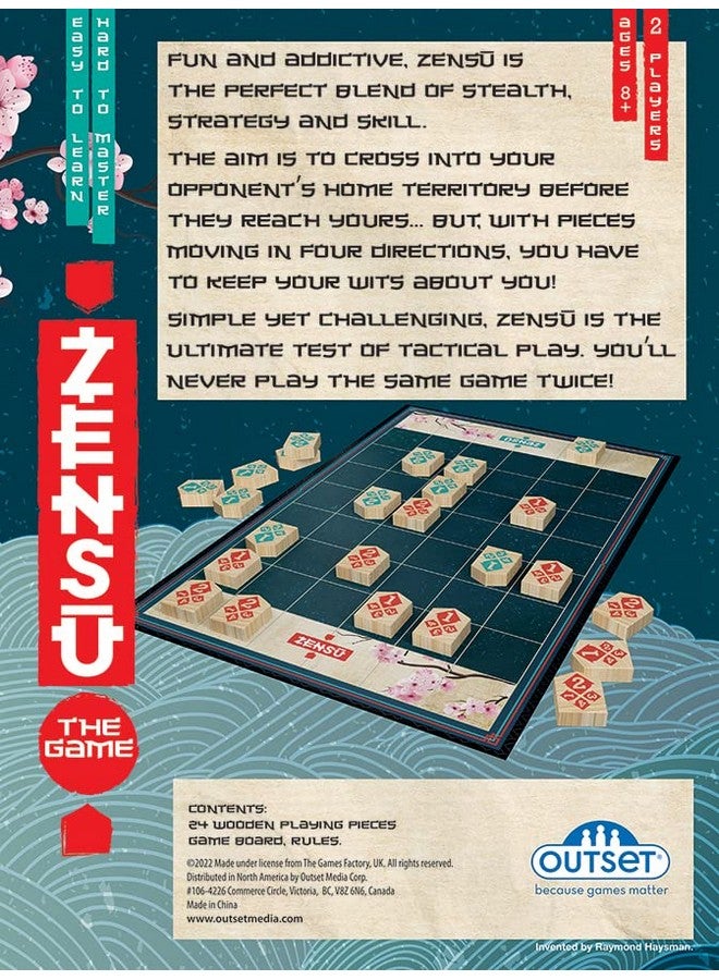 Outset Media Zensu - The Wooden Board Game That is Easy to Learn but Hard to Master - for 2 Players Ages 8 and up by Outset Media - Image 4