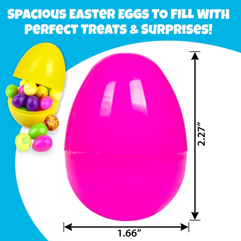 Giraffe Manufacturing Giraffe 150 Pack Fillable Easter Eggs Bulk â€“ Multi Color Empty Plastic Eggs for Kids - Easter Basket Stuffers for Kids Egg Hunt Prizes Party Favors Classroom Prizes Treasure Box Toys - Image 3