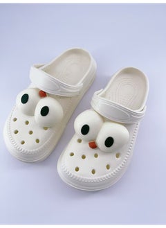 Miniso Big Eyes Men＇s Slippers(White,44-45) 