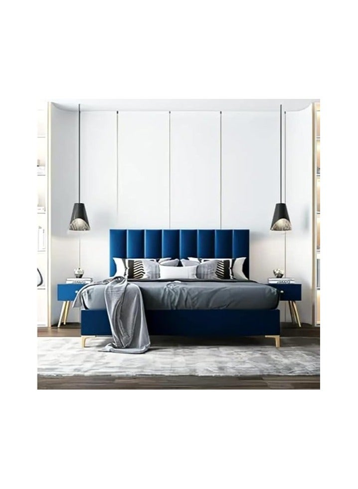 Ripple FURNITURE Simple Master King Size Bed Young Luxury Fabric Bed Bedroom Furniture Sets 