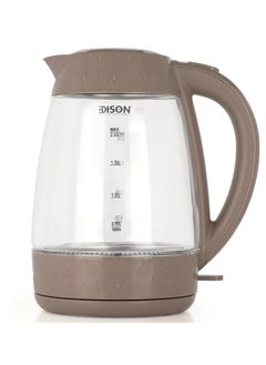 EDISON Edison Glass Water Kettle Brown Frame 2 Liter 2200 Watt  - Image 2