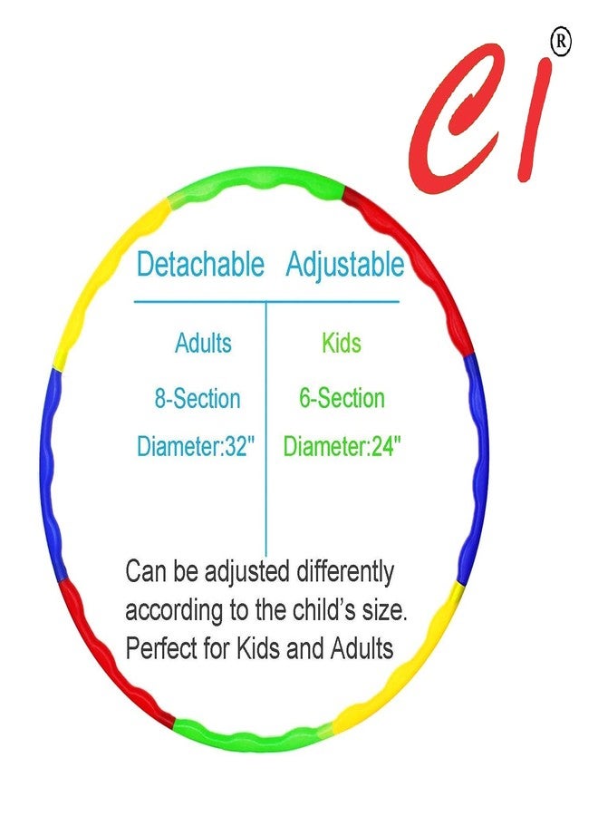Ci C I Hula Hoop, Exercise Ring for Fitness for Boys, Girls, Kids and Adults (Multi Color) | Fitness Hoops | Equipments | Yoga (Sports, Fitness & Outdoors) | Gym Sets | Hula Hoop for Kids - Image 5