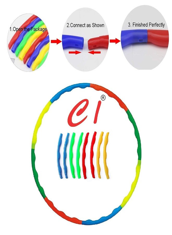 Ci C I Hula Hoop, Exercise Ring for Fitness for Boys, Girls, Kids and Adults (Multi Color) | Fitness Hoops | Equipments | Yoga (Sports, Fitness & Outdoors) | Gym Sets | Hula Hoop for Kids - Image 2