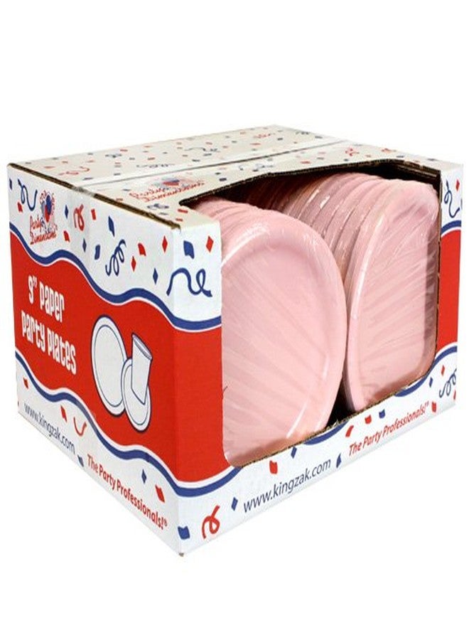 Party Dimensions Disposable Party Paper Plates - 9" | Pink | Pack of 20 (72692) - Image 2