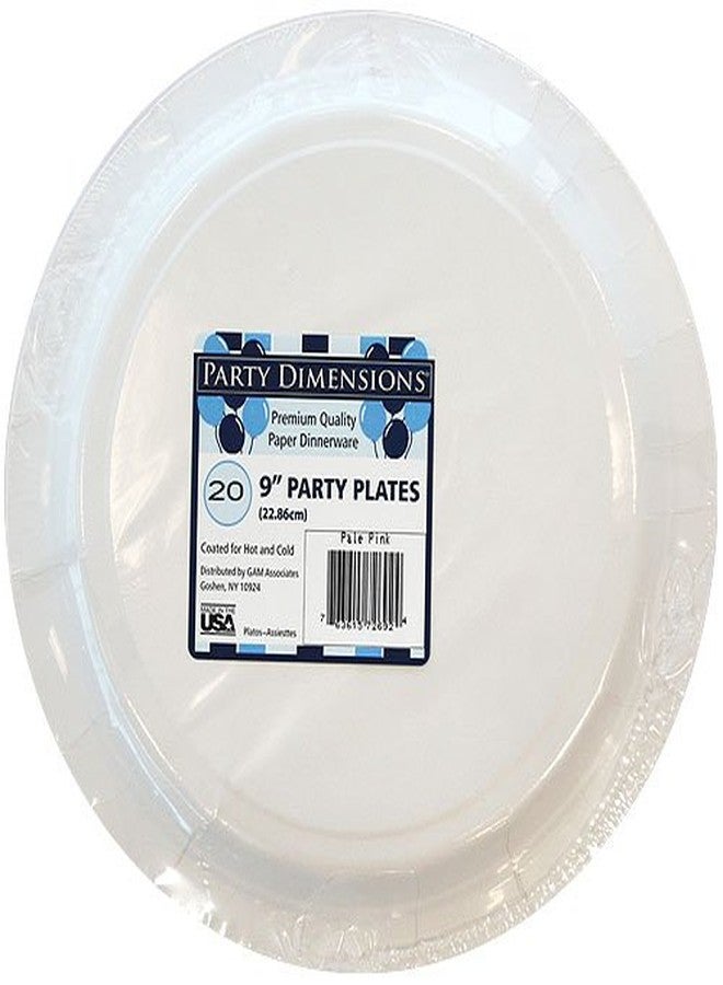 Party Dimensions Disposable Party Paper Plates - 9" | Pink | Pack of 20 (72692) - Image 3