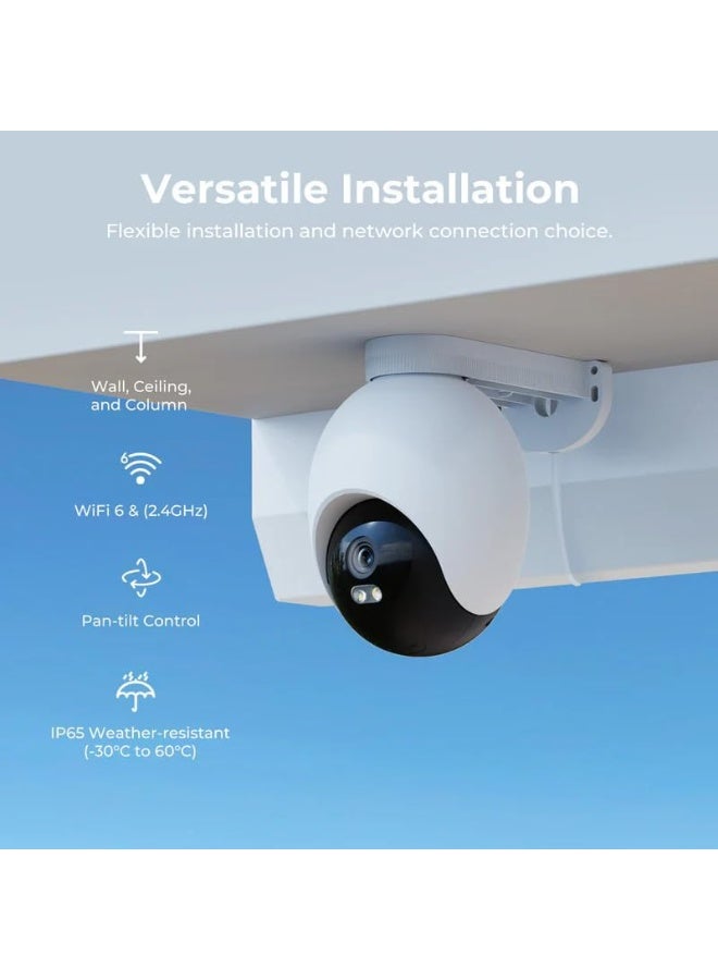 IMILAB EC6 Dual 2K+2K WiFi Spotlight Camera | Dual-Lens 360° Tracking | Person/Vehicle/Bike Detection | Color Night Vision | Two-Way Audio | IP65 | Alexa/Google | MicroSD/NVR/NAS/Cloud - Image 3