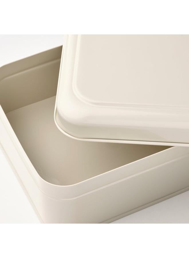 Zaboon Storage box with lid, light beige, 22x16x8 cm - Image 5