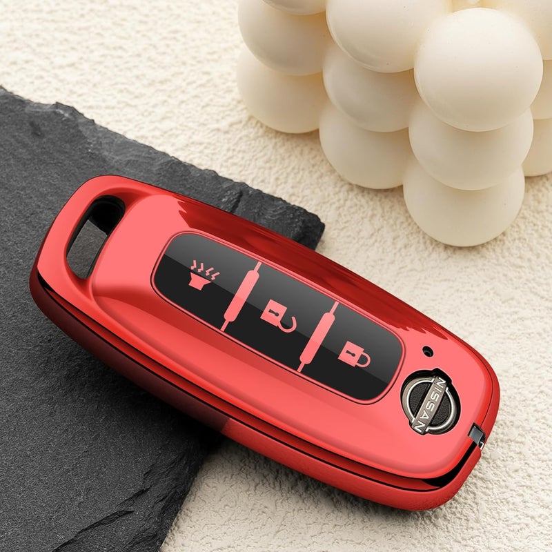 ZSPDACC for Nissan Key Fob Cover 3 Buttons Car Key Case Sentra Kicks Pathfinder Rogue Ariya 2026 2025 2024 2023 Accessories - Image 2
