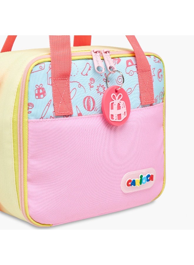 carioca Doodle Print Lunch Bag for Kids - Image 5