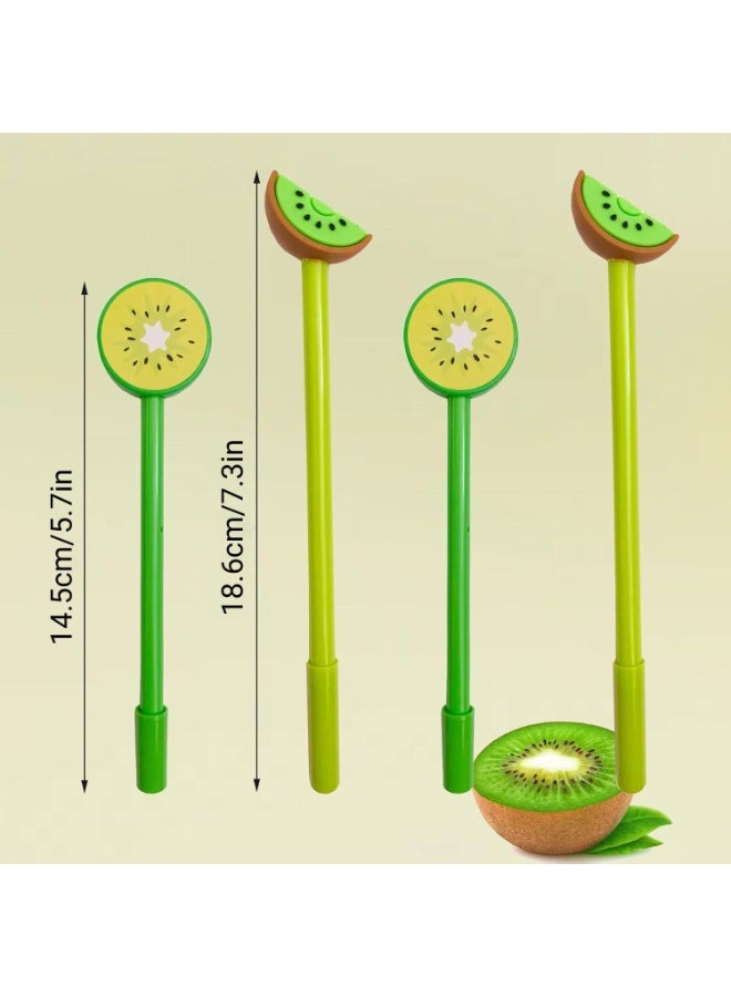 40 قلم كيوي جميل ، قلم محايد ، قلم كاواي متعة ، قلم كتابة الفاكهة ، 0.5 مم الحبر الأسود قلم رائع ، قلم مضحك جديد ، مناسبة للأطفال المكاتب المنزلية المدرسية الطلاب هدية كيوي مساعد جيد - Image 2
