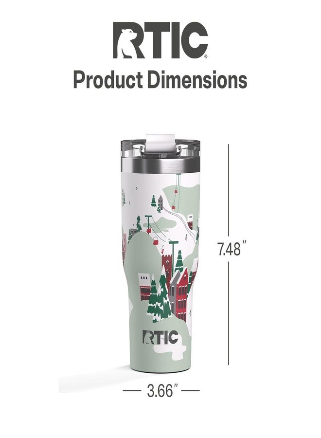RTIC كوب RTIC الأساسي سعة 20 أونصة مع غطاء، مبطن بالسيراميك، معزول، مصنوع من الفولاذ المقاوم للصدأ، معدني، بجدار مزدوج معزول بتفريغ الهواء، كوب سفر للقهوة المثلجة والشاي والمشروبات الساخنة والباردة، مثالي للأنشطة الترفيهية بعد التزلج - Image 5