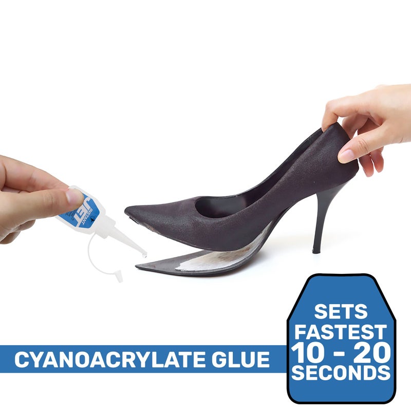 JET GLUE غراء جيت - غراء جيت فوري - غراء CA طويل الأمد - متعدد الاستخدامات سريع العمل - يخترق المواد المسامية ويزيد من مقاومة الصدمات - 2 أونصة - Image 5