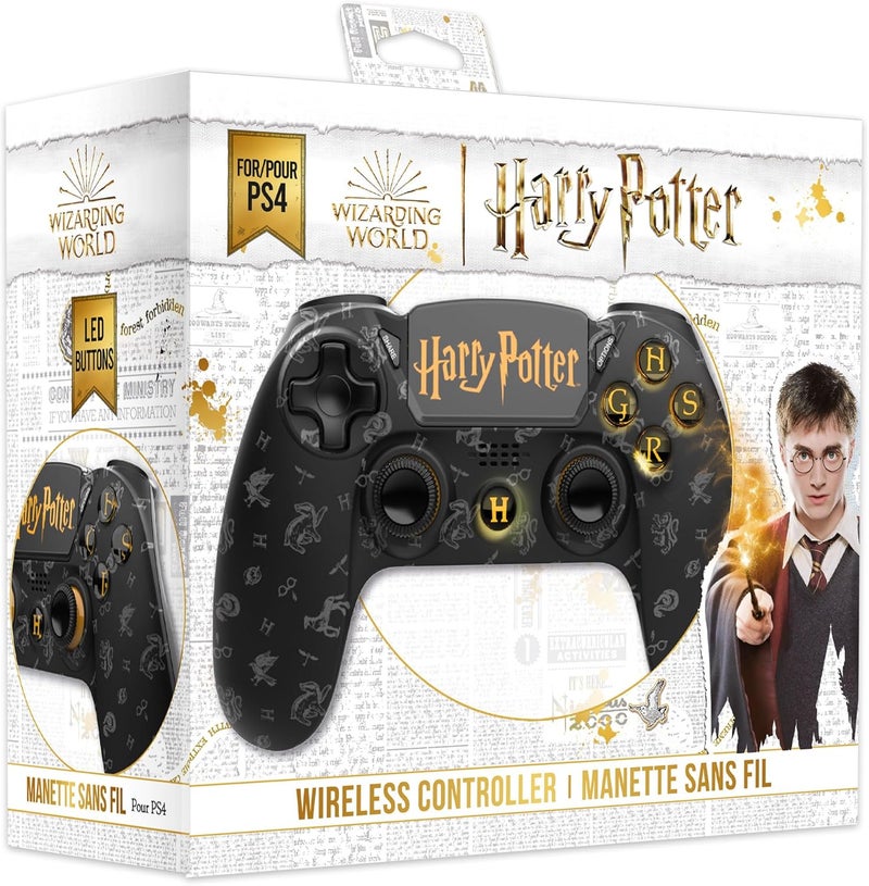 Freaks and Geeks Wizarding World Harry Potter 140119b Wireless Bluetooth Controller for Playstation PS4, Black - Image 2