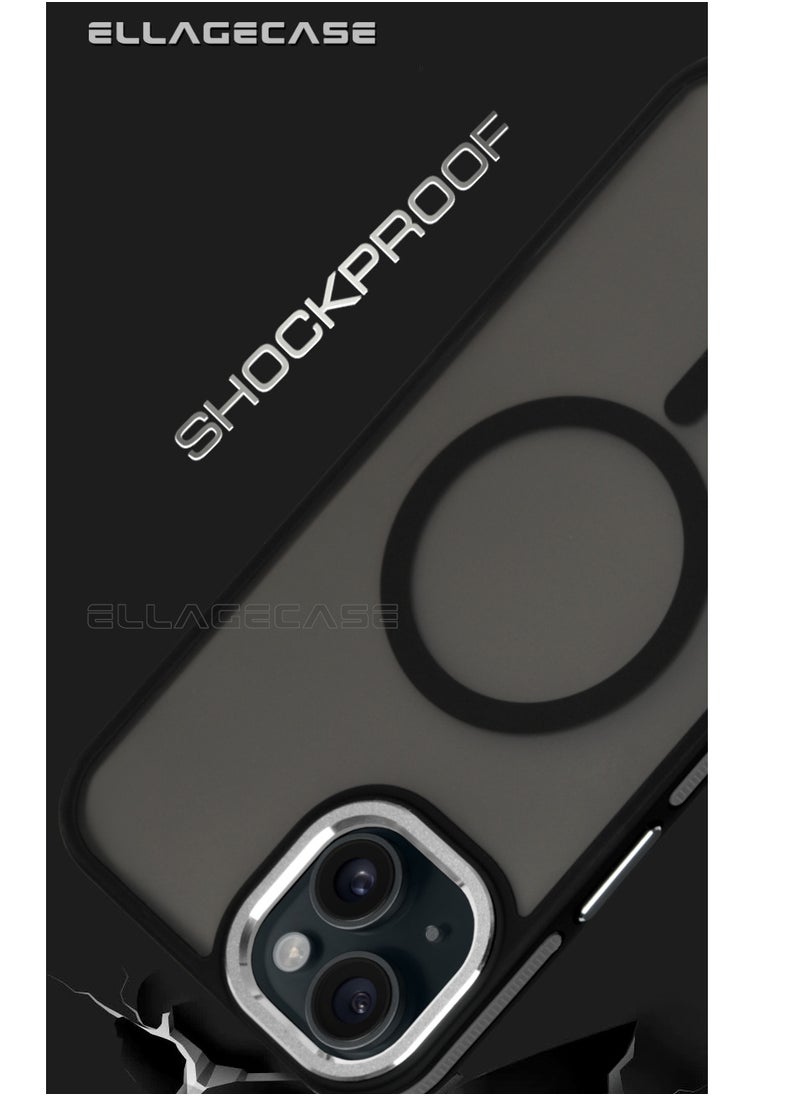 ELLAGECASE - Stylish Case for iPhone 14 Plus, Solid Camera Protection, Shockproof, Enhanced Protection, Compatible with Magsafe and Wireless Charging - Image 1