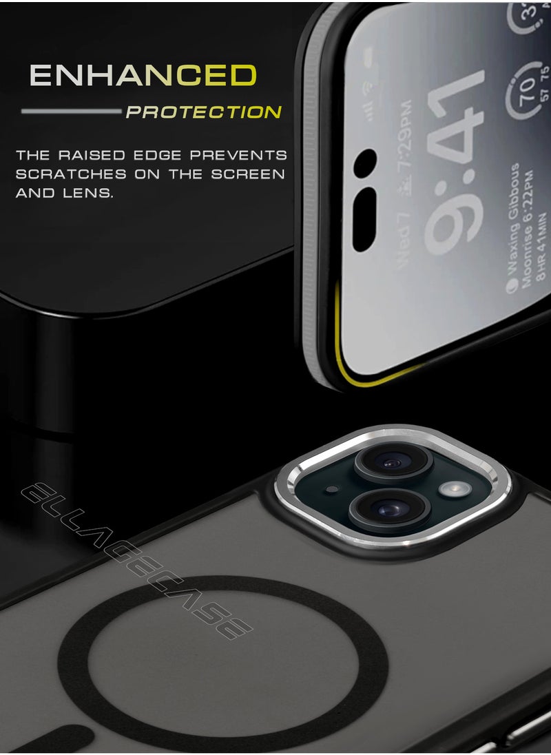 ELLAGECASE - Stylish Case for iPhone 14 Plus, Solid Camera Protection, Shockproof, Enhanced Protection, Compatible with Magsafe and Wireless Charging - Image 1