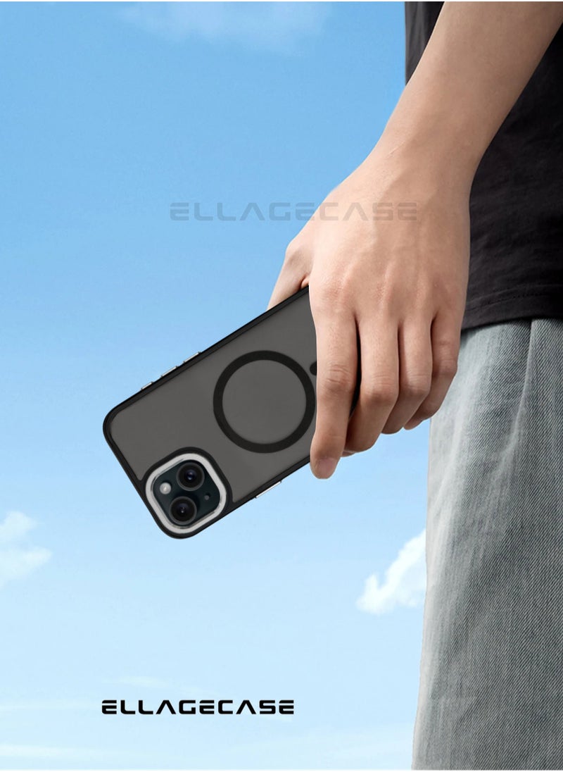 ELLAGECASE - Stylish Case for iPhone 14 Plus, Solid Camera Protection, Shockproof, Enhanced Protection, Compatible with Magsafe and Wireless Charging - Image 1